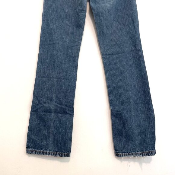 LEVI'S LEVIS Straight Leg 505 Jeans Dark Wash ish Distressed Straight Leg Jean 6 - Picture 16 of 16